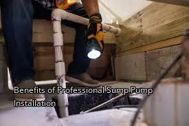 Benefits of Professional Sump Pump Installation