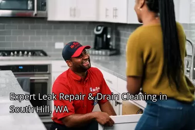 Expert Leak Repair & Drain Cleaning in South Hill, WA