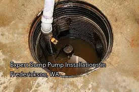 Expert Sump Pump Installations in Frederickson, WA