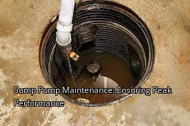 Sump Pump Maintenance: Ensuring Peak Performance