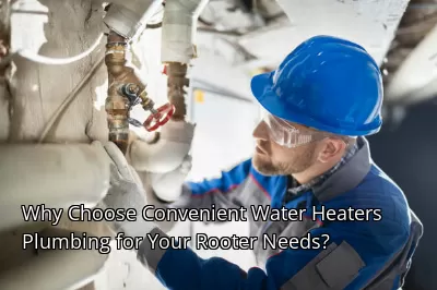Why Choose Convenient Water Heaters Plumbing for Your Rooter Needs?